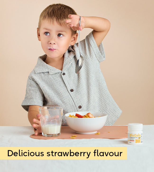 BioGaia Protectis Strawberry Kids Tablets 30s with Vitamin D